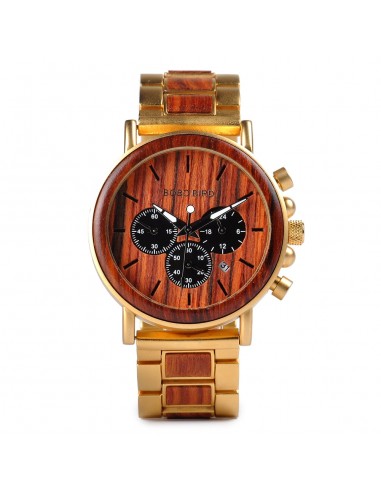 Montre en Bois homme - Fusion Wood de pas cher