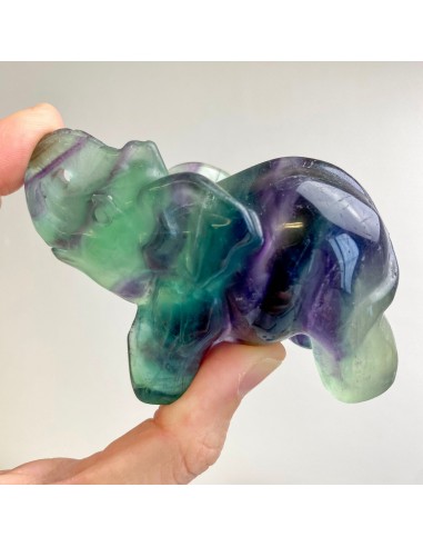 Eléphant en Fluorite (concentration / créativité) Venez acheter