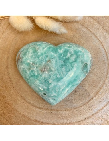 Coeur en Calcite des Caraïbes (équilibre émotionnel / anti-stress) vente chaude votre 