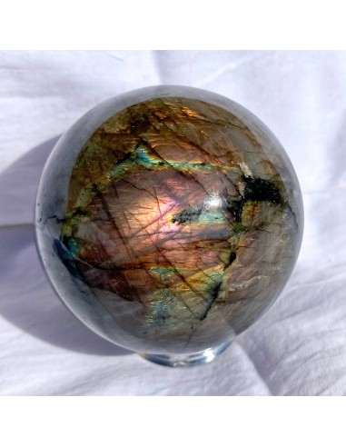 Sphère de Labradorite sunset (pierre de protection) de France