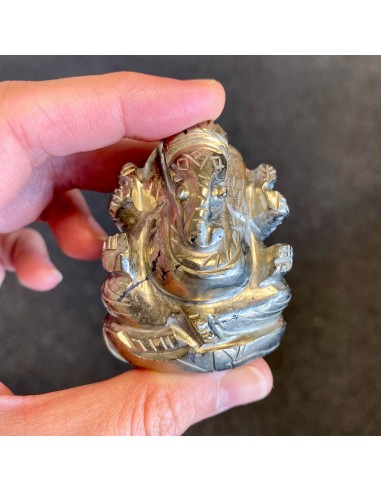 Ganesh en Pyrite (connexion aux mondes subtils / rayonne qui tu es en confiance) Livraison rapide