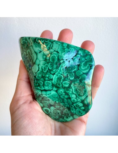 Forme libre en Malachite (Soin chakra coeur sur le nettoyage de vos émotions refoulées) sur le site 