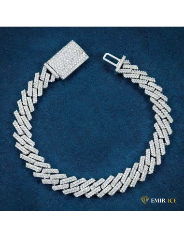 Moissanite cuban bracelet VVS 14mm 2 - 3 jours ouvrés.