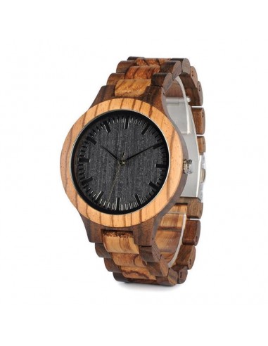 Montre en bois homme - Ébène Bambou JUSQU'A -70%! 