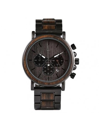 Montre en Bois Homme Chronographe "Prestige" 2023