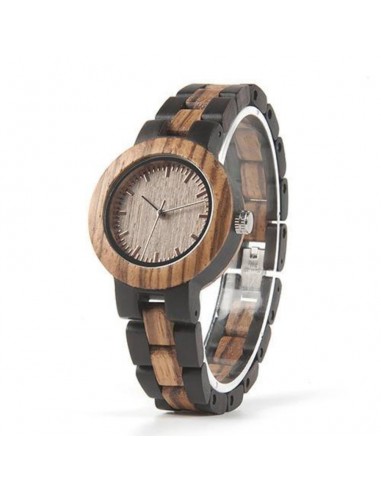 Montre en bois femme - Ébène Les êtres humains sont 