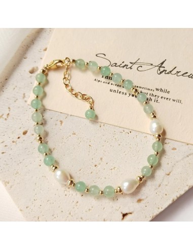 Bracelet En Or Et Perles D'Aventurine votre