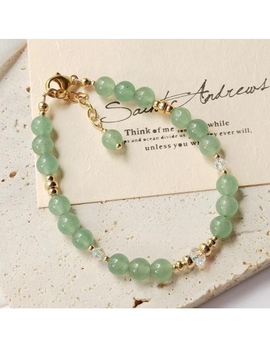 Bracelet En Perles Naturelles D'Aventurine en ligne des produits 