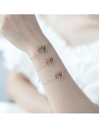 Bracelet Cœur Maman (Mois de Naissance) l'achat 