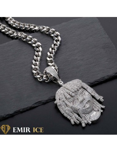 PENDENTIF LIL PUMP OR BLANC d'Europe débarque