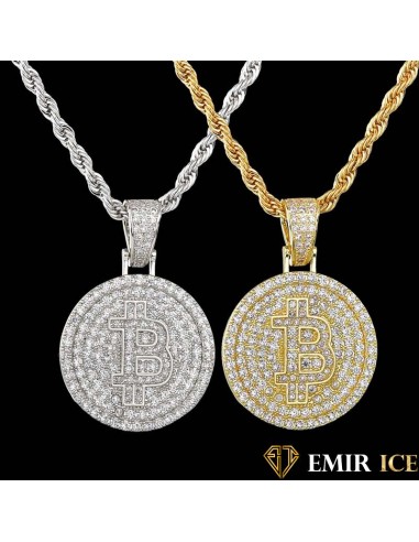 COLLIER PENDENTIF BITCOIN pas cher 