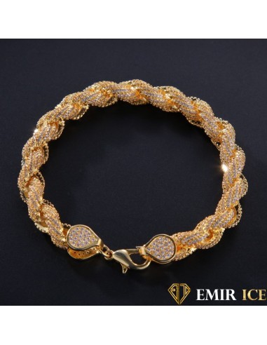 BRACELET EMIR TORSADÉ VVS OR JAUNE de France