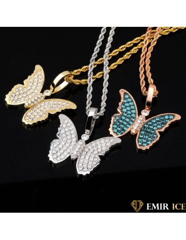 COLLIER PENDENTIF PAPILLON DIAMS Faites des économies