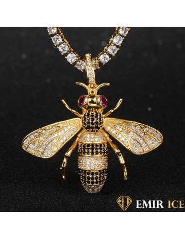 COLLIER PENDENTIF ABEILLE ICE vente chaude votre 