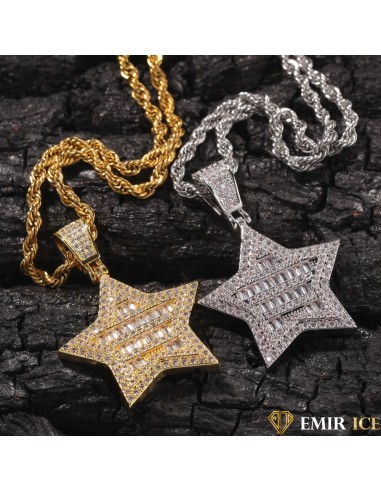 COLLIER PENDENTIF GRANDE ÉTOILE : Symbole de victoire le concept de la Pate a emporter 