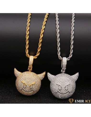 COLLIER PENDENTIF EMOJI DIABLE DEMON ICE 2 - 3 jours ouvrés.