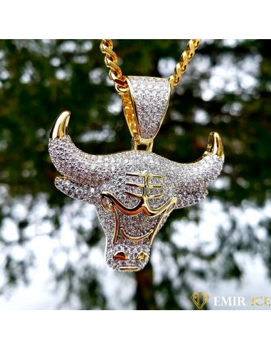 COLLIER PENDENTIF TAUREAU BULL en ligne