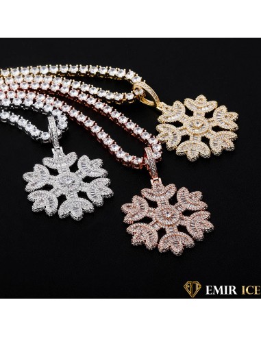 COLLIER PENDENTIF FLOCON DE NEIGE meilleur choix