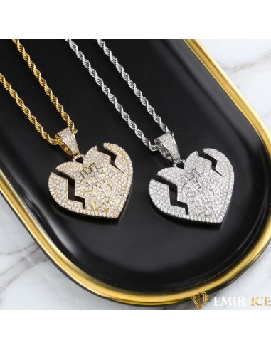 COLLIER PENDENTIF EMIR MONEY HEART vente chaude votre 