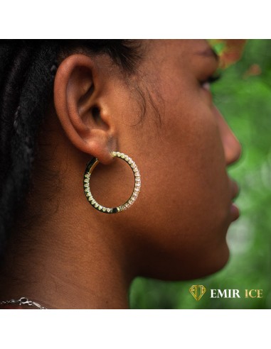 BOUCLE D'OREILLE "EMIR BALI" | OR JAUNE brillant des détails fins