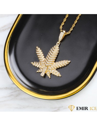 COLLIER PENDENTIF FEUILLE DE CANNABIS V1 sélection de produits