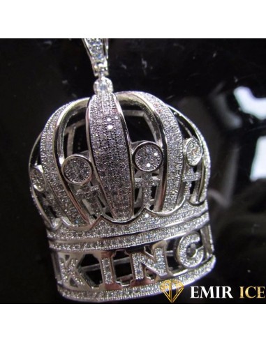 COLLIER PENDENTIF COURONNE KING Paris Déstockage Promo