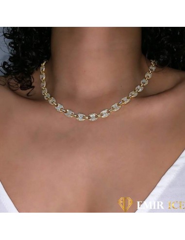 COLLIER GRAINE DE CAFÉ FEMME OR JAUNE - 12MM Jusqu'à 80% De Réduction