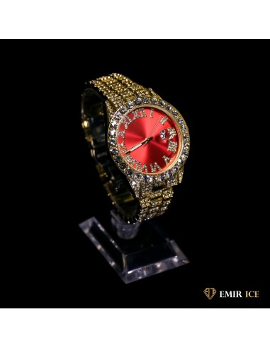 MONTRE EMIR RED WATCH OR JAUNE votre