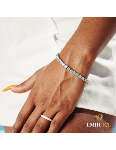 BRACELET EN DIAMANT TENNIS OR BLANC FEMME Voir les baskets