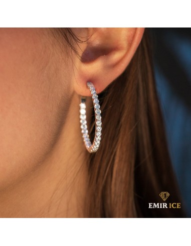 BOUCLE D'OREILLE "EMIR BALI" | OR BLANC votre