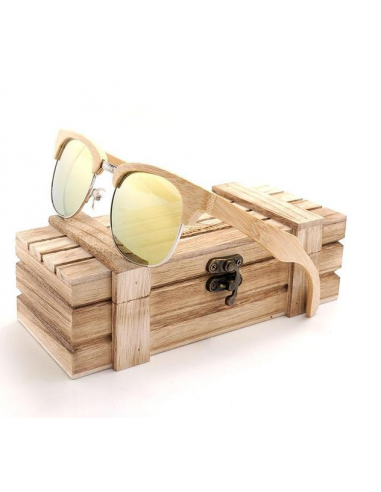 Lunettes de soleil en bois - La Chic Bambou la chaussure