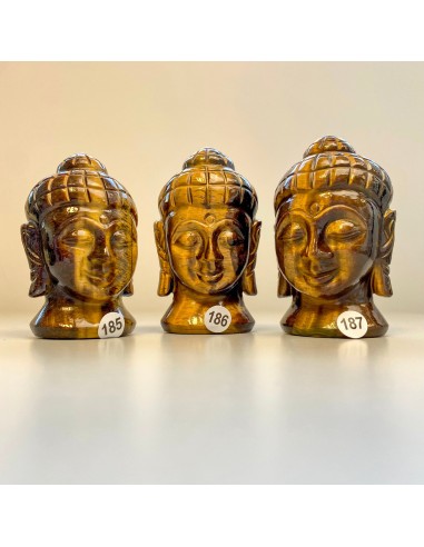 Bouddha en Oeil de Tigre (protection / courage / force) offre 