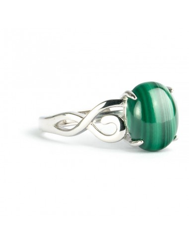 Bague Femme argent Malachite solde